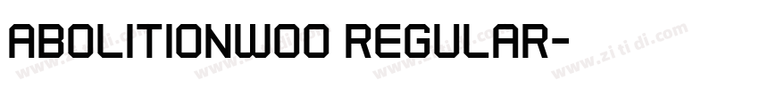 AbolitionW00 Regular字体转换